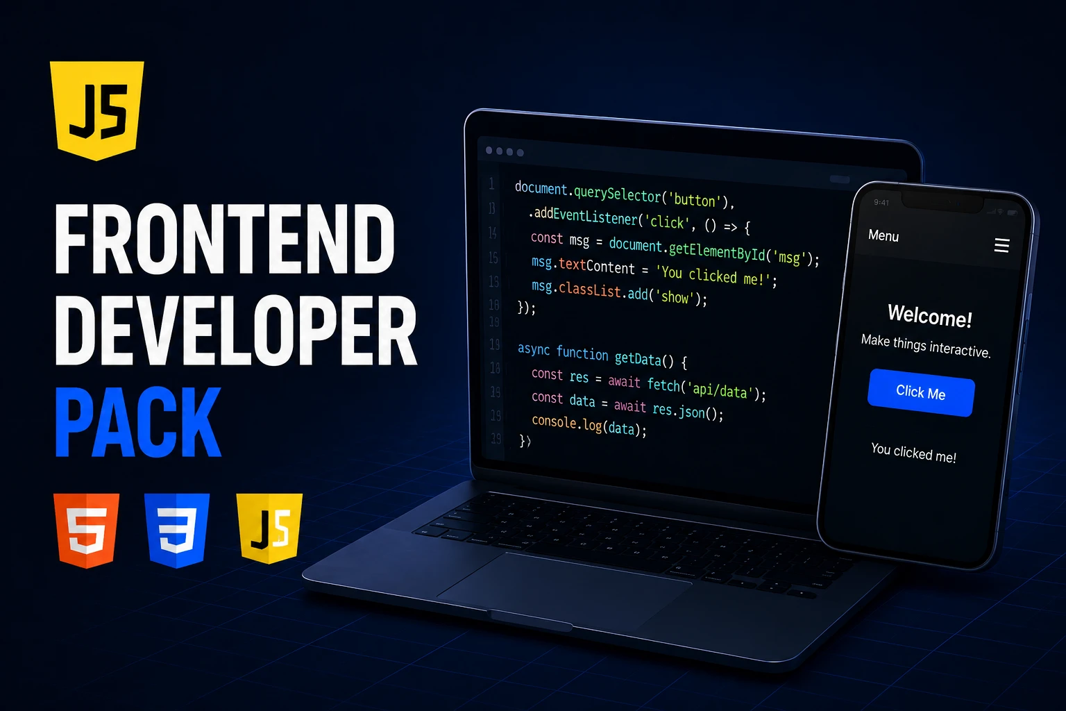 HTML + CSS + JavaScript